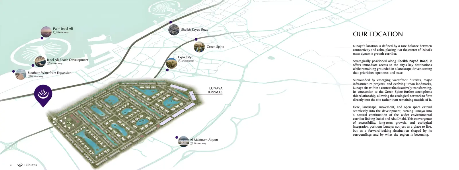 Bay at Lunaya Terraces — masterplan marketing graphic