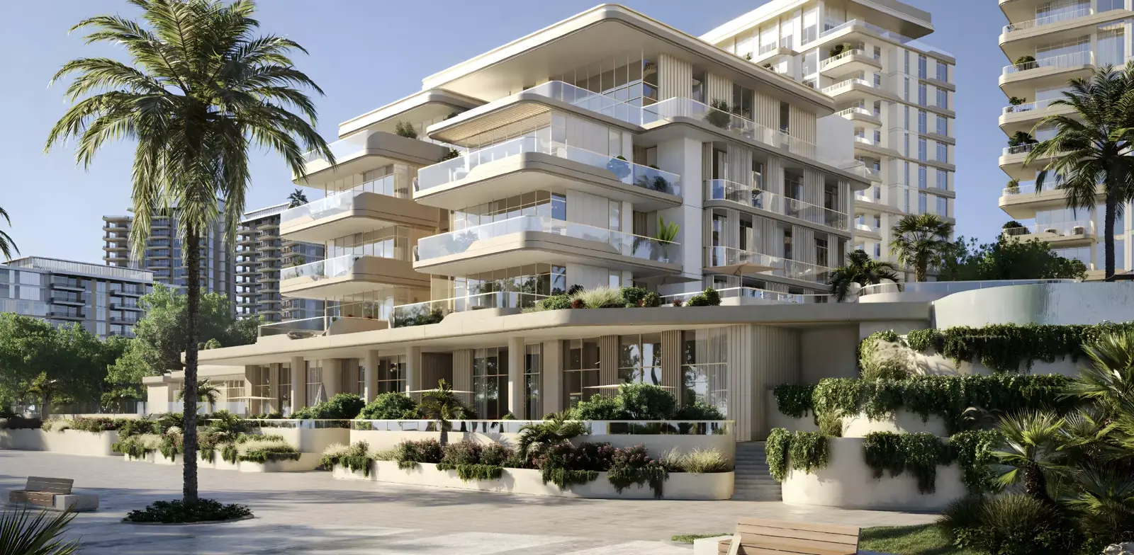Bay Grove Residences Phase 4 — building and podium marketing still
