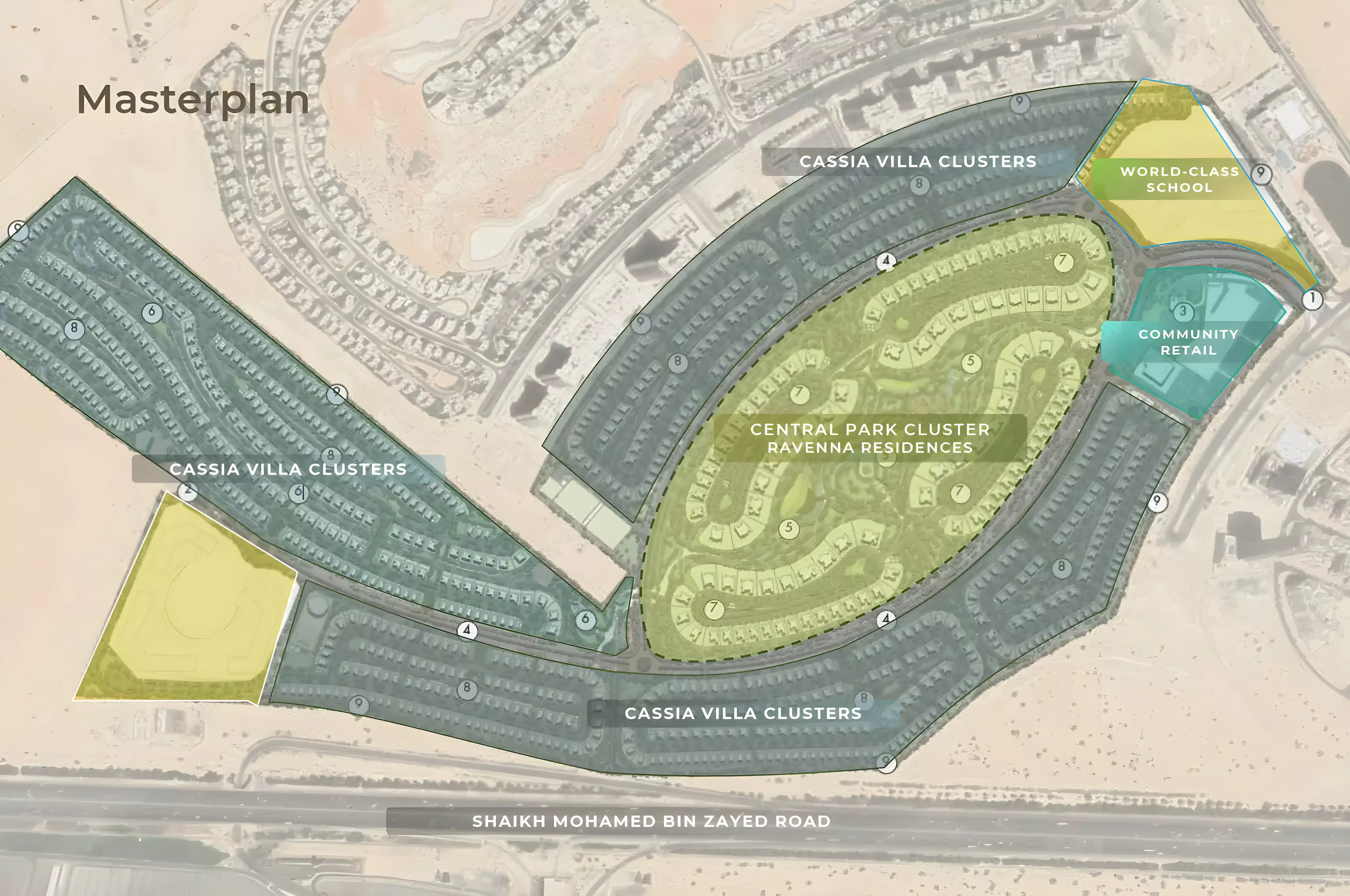 Cassia 4 — marketing masterplan still within The Wilds by Aldar