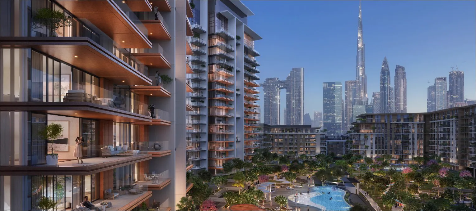 Central Park Plaza — facade detail render