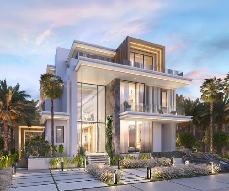 DAMAC Islands — multi-level villa marketing render