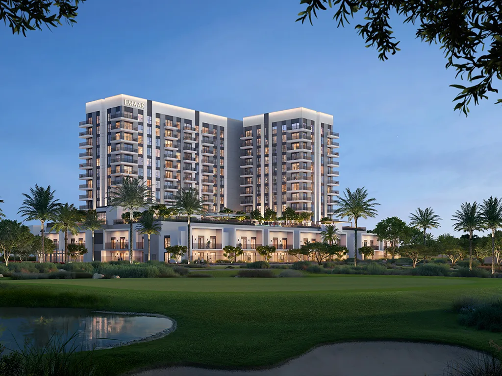 Golf Fields Emaar South — amenity and landscape marketing still