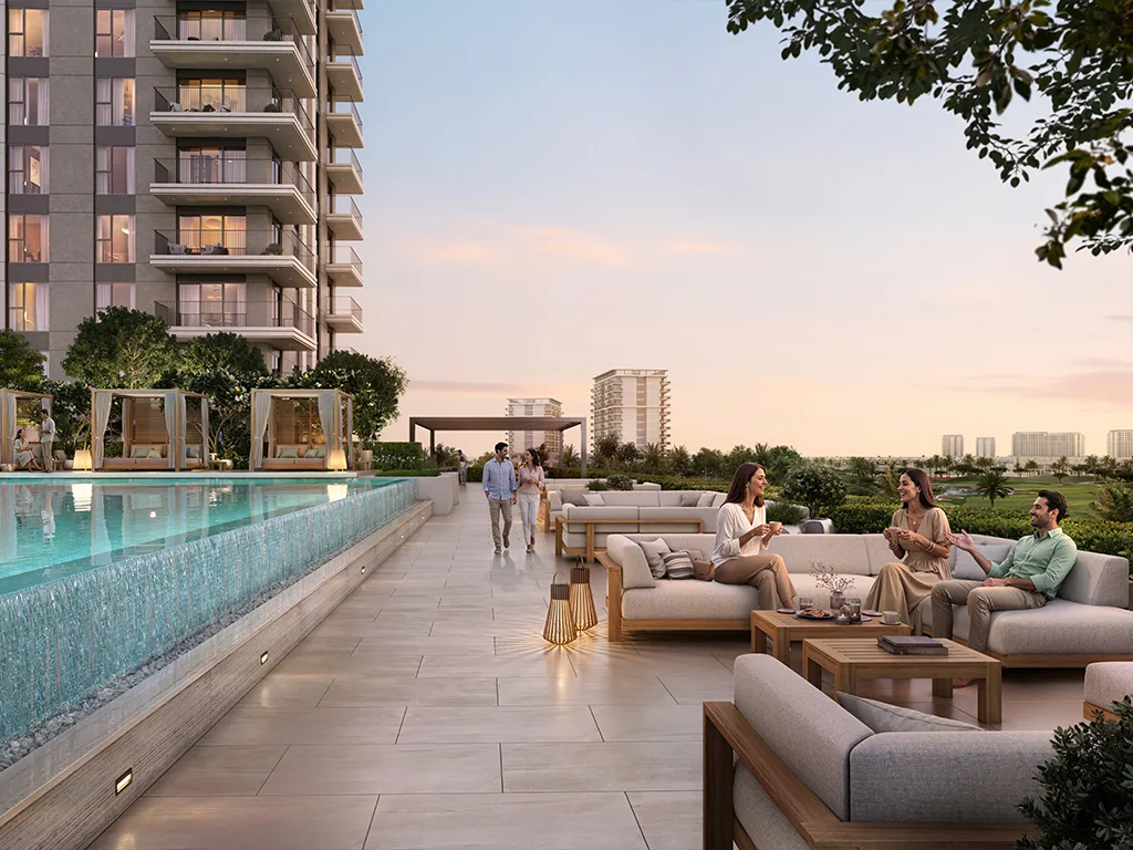 Golf Fields Emaar South — architecture exterior marketing still