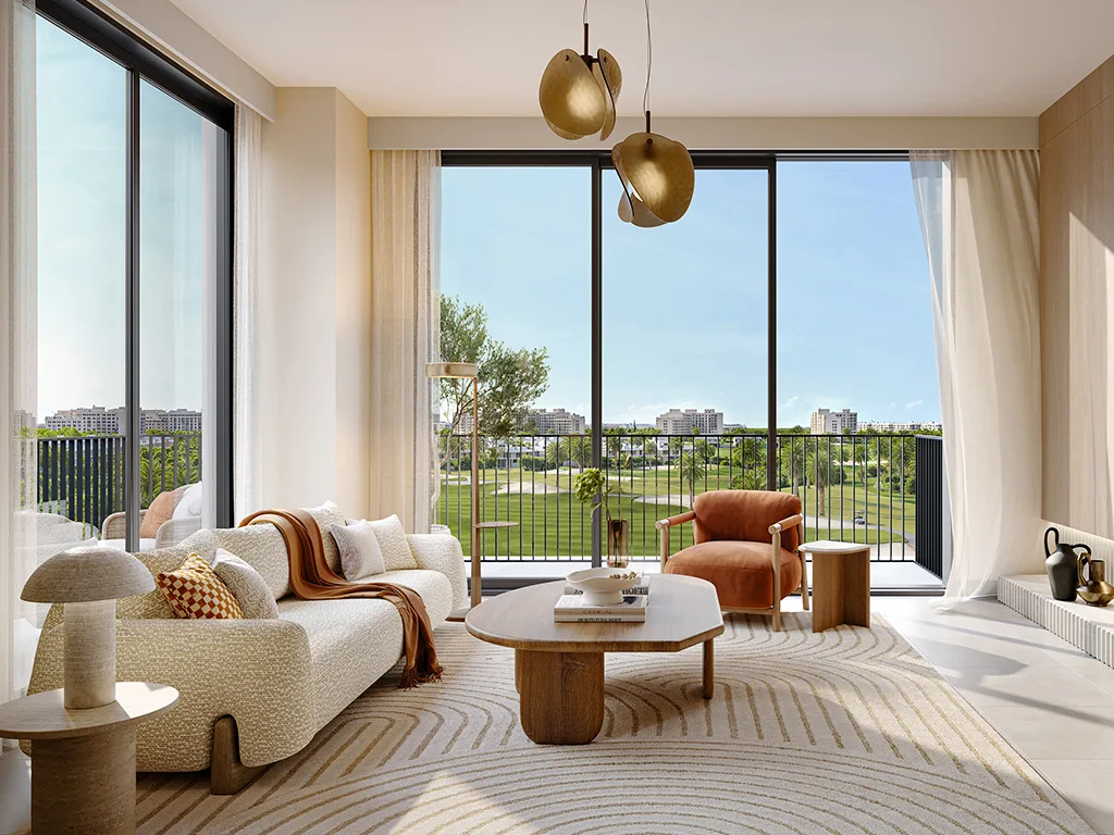 Golf Fields Emaar South — pool and leisure marketing still