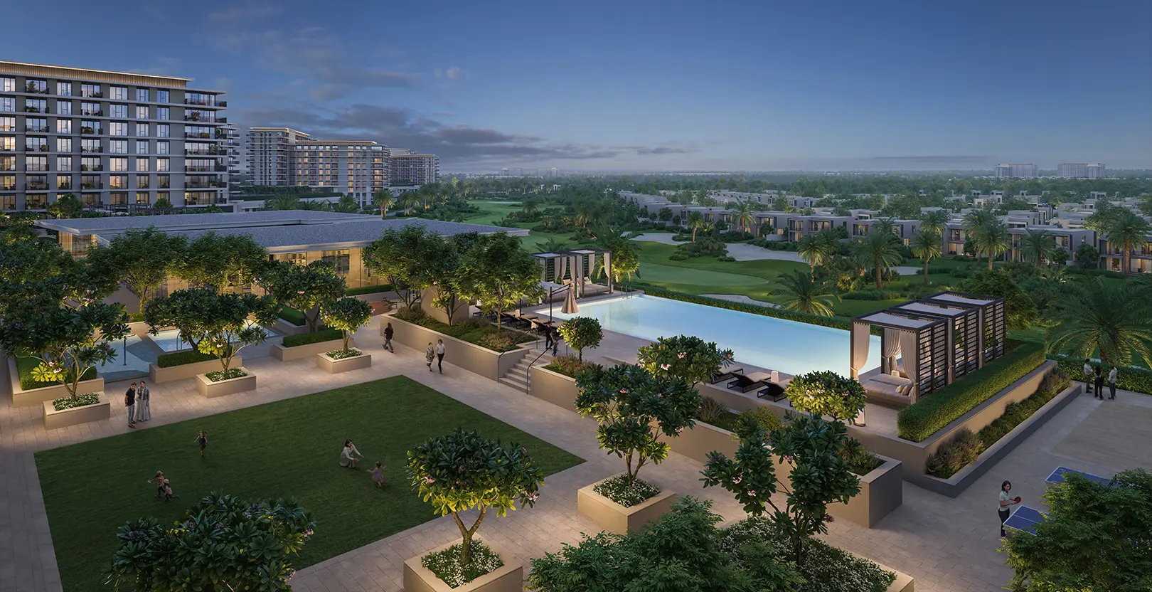 Golf Hills — community exterior and greenery marketing still