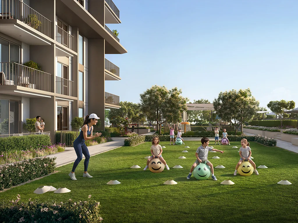 Golf Trails — wide exterior render marketing still