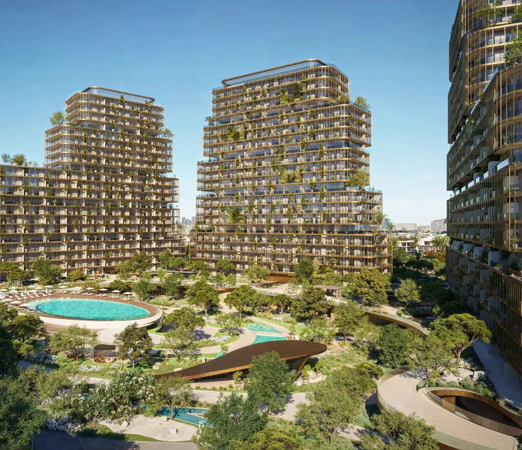 Hado by Beyond parent complex — waterfront exterior marketing still (context)