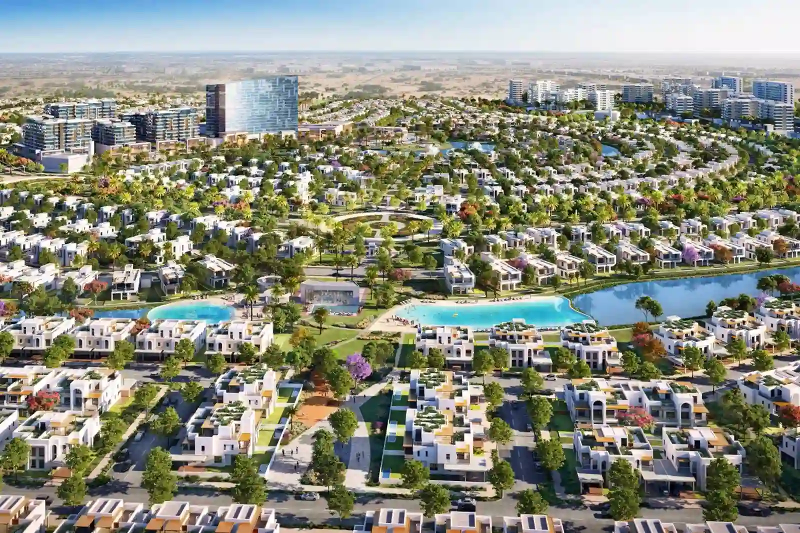 Hayat Dubai South — masterplan aerial of the Golf District residential community