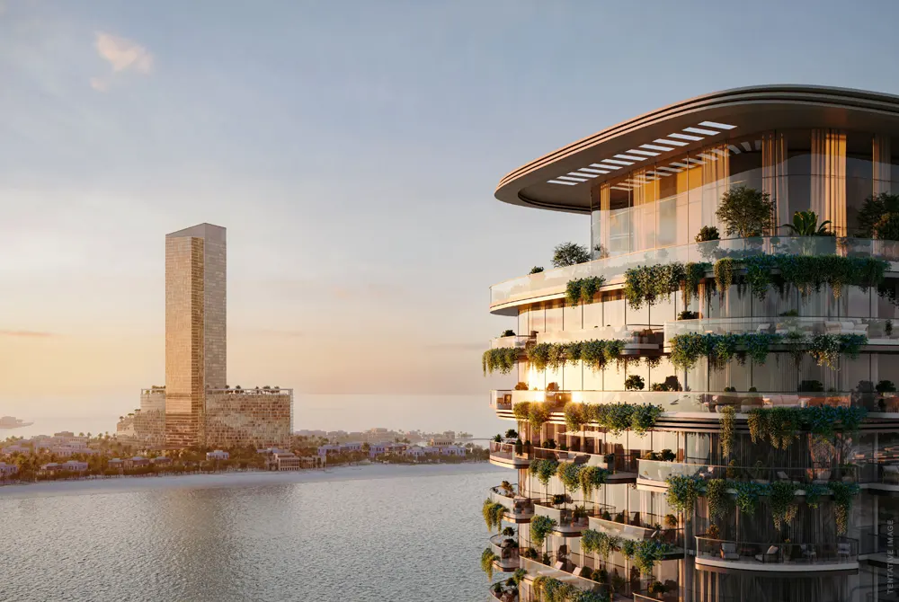 Kamellia by Beyond — exterior façade and planted balcony marketing still