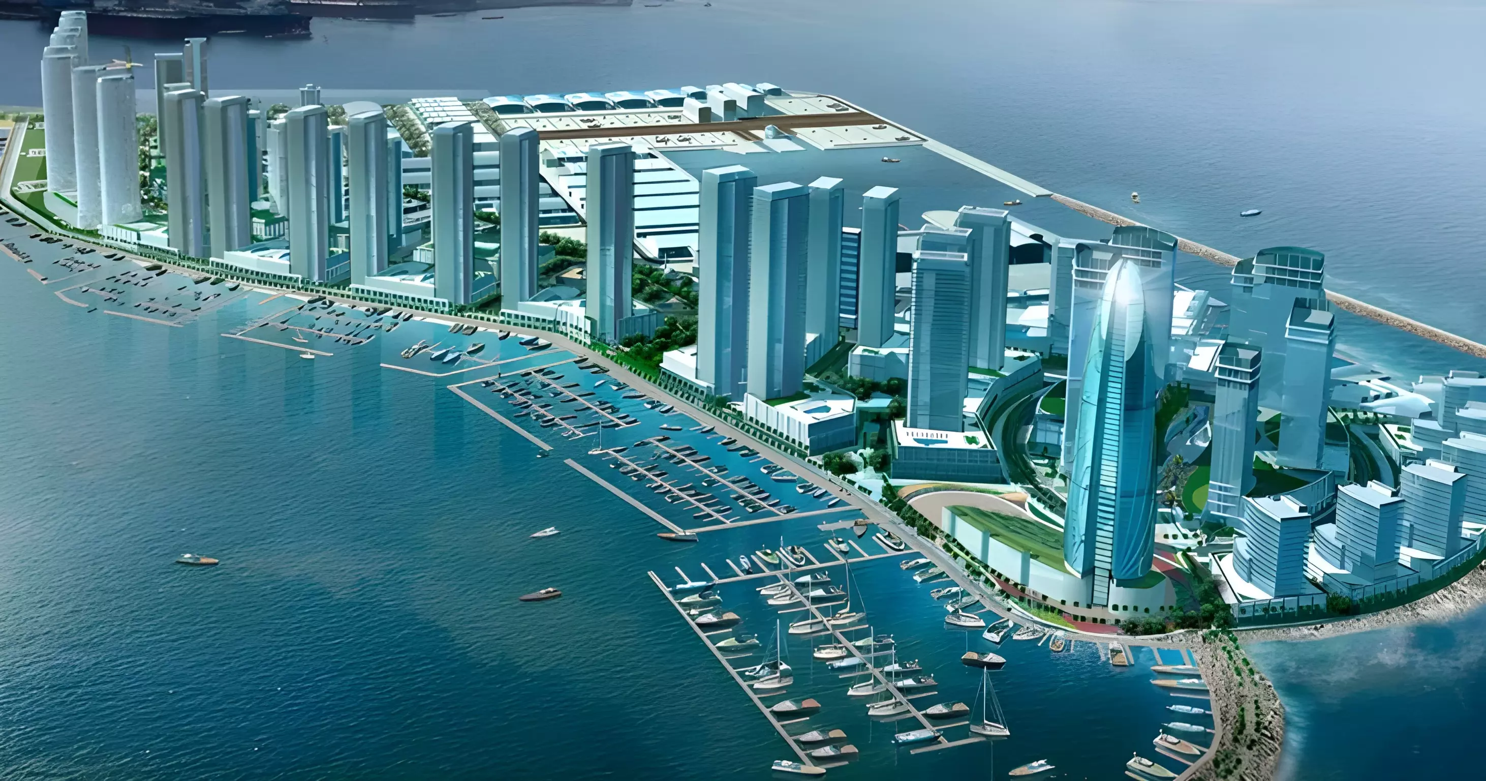 Dubai Maritime City waterfront masterplan marketing still used on the Kamellia Property Finder card