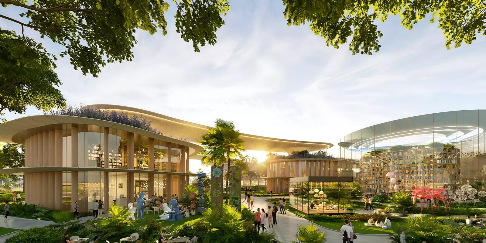 Mauritius — Property Finder marketing exterior still of island-theme residential massing