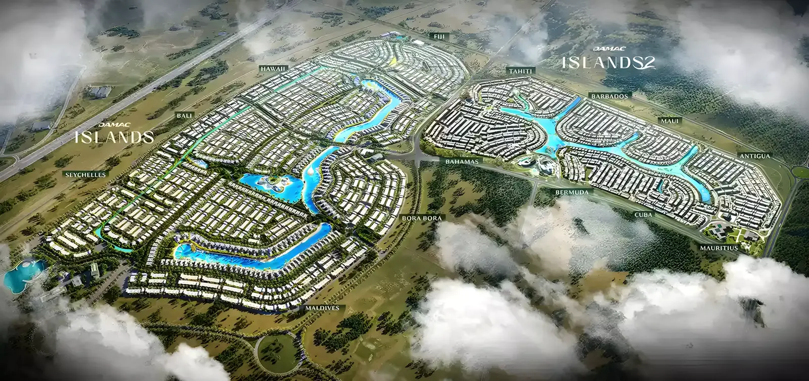 Mauritius — Property Finder masterplan marketing still within Damac Islands
