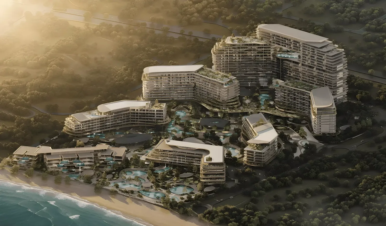 Meriva Collection — high-rise massing marketing still from Property Finder Meriva Shores gallery