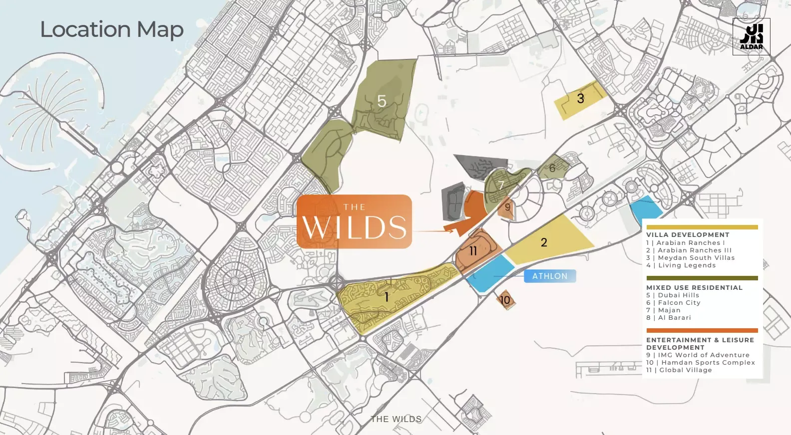 Naseem At The Wilds — masterplan marketing still within The Wilds by Aldar