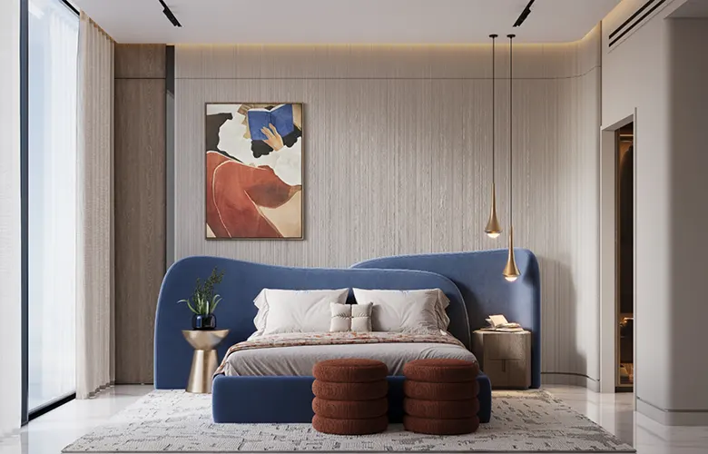 Samana Portside 2 — broker-labeled bedroom interior render