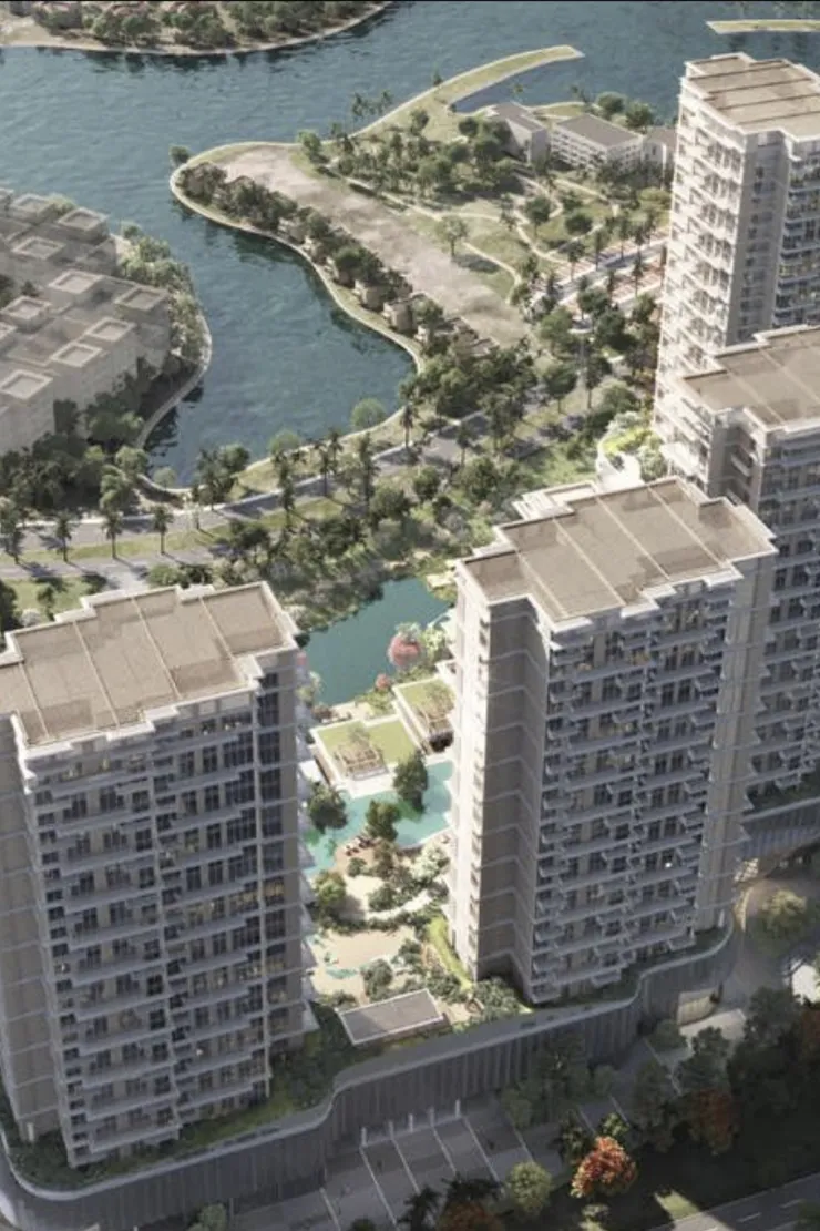 Serenia District East Residences — vertical marketing render of tower façades