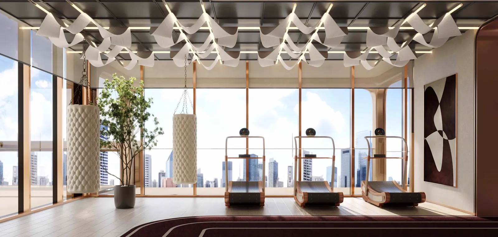 The Symphony by Imtiaz — official amenity marketing still of the residential gym