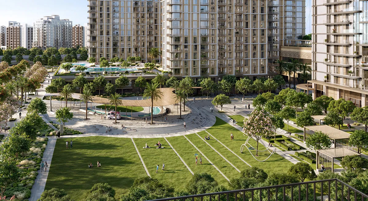 Valo at Dubai Creek Harbour — amenity and lifestyle marketing still